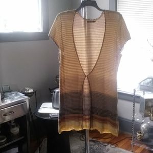 Nic. + Zoe Sweater XL-Mustard, Olive and Rust